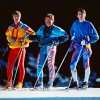 Laurent Schmitt l’entraîneur et jacques Fricker le nutritionniste accompagnent Guy sur les pistes de ski nordique